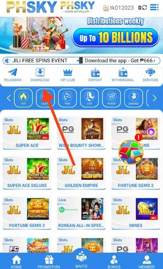 Step 1: Access the official betting page and click Download.