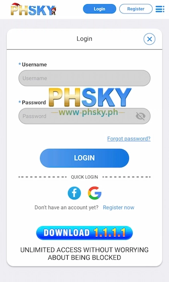 Step 3: Fill in the correct login information